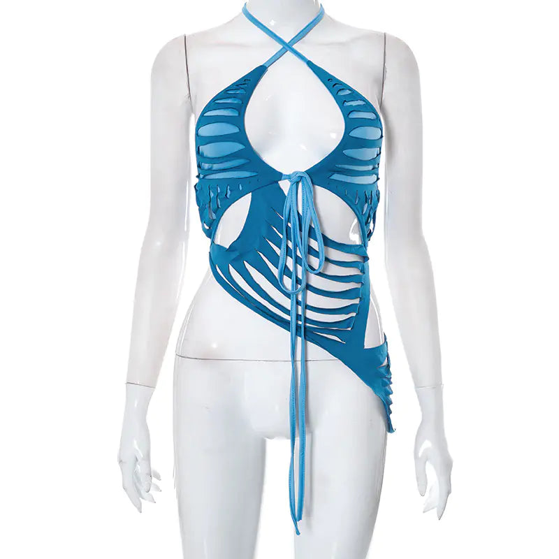 Y23TP034 Summer Women's Sleeveless Backless Top