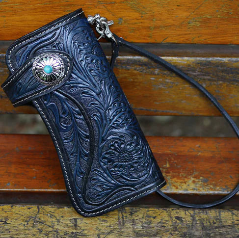 European American Three-Color Leather Phone Wallet