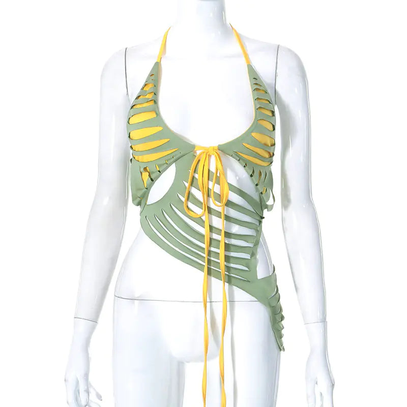 Y23TP034 Summer Women's Sleeveless Backless Top