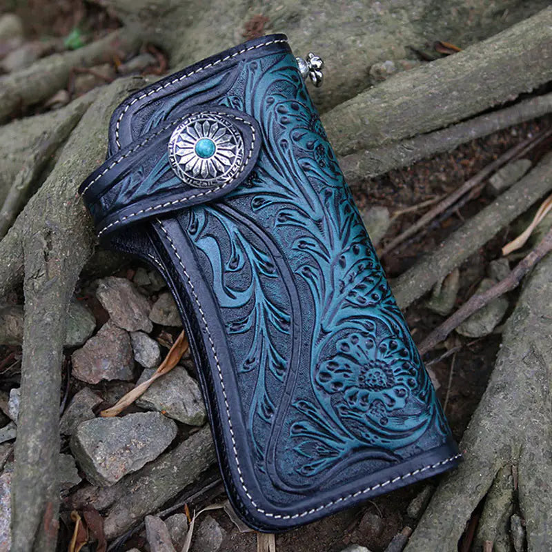 European American Three-Color Leather Phone Wallet