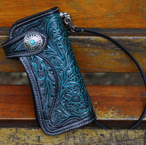 European American Three-Color Leather Phone Wallet