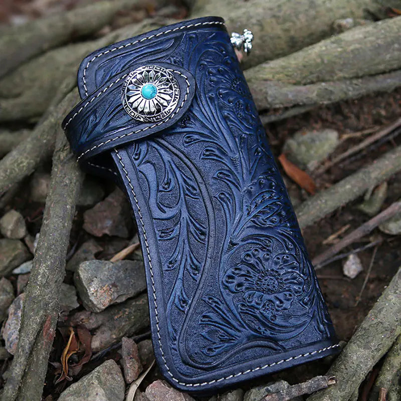 European American Three-Color Leather Phone Wallet